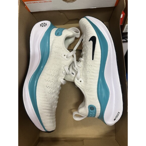 Nike ReactX Infinity Run 4 White Black Cactus HF4997-100 Womens Size 6 - Picture 6 of 7